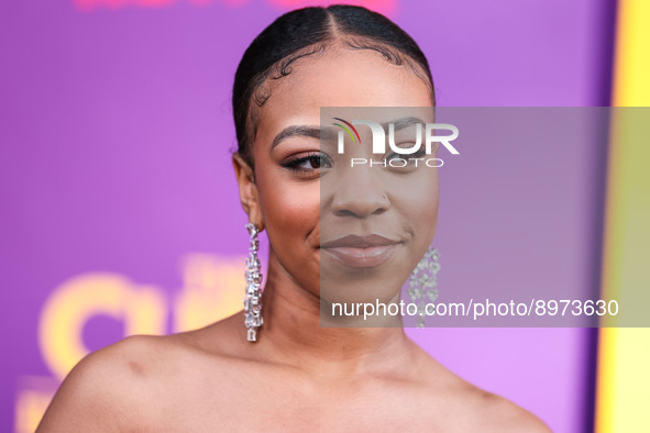 American actress Priah Ferguson arrives at the Los Angeles Special Screening Of Netflix's 'The Curse Of Bridge Hollow' held at the Netflix T...