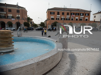 The fountain and sculptures in the monumental Piazza della Repubblica, formerly Piazza della Rivoluzione, built in a characteristic D-shape,...