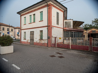 An old uninhabited building on the corner of Via del Lavoro and Viale Roma in Tresigallo, in the province of Ferrara, on 23 October 2022. (