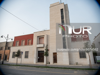 Former Casa del Fascio (headquarters of the fascist hierarchy), the building is now the local Police station and is situated in a singular a...