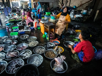 Residents' activities at Bandarjo Market, a traditional market in Ungaran, Central Java Province, Indonesia on October 28, 2022. Indonesian...