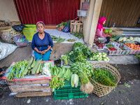 Residents' activities at Bandarjo Market, a traditional market in Ungaran, Central Java Province, Indonesia on October 28, 2022. Indonesian...