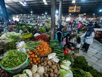 Residents' activities at Bandarjo Market, a traditional market in Ungaran, Central Java Province, Indonesia on October 28, 2022. Indonesian...