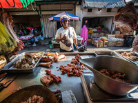 Residents' activities at Bandarjo Market, a traditional market in Ungaran, Central Java Province, Indonesia on October 28, 2022. Indonesian...