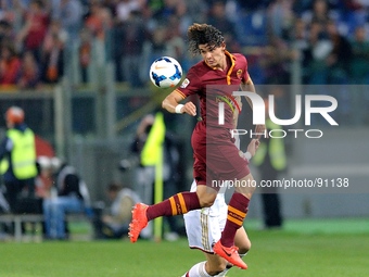 Rome, Italy - 25th Apr, 2014. Dodo'  during Football / Soccer Italian Serie A match between AS Roma and AC Milan at Stadio Olimpico in Rome,...