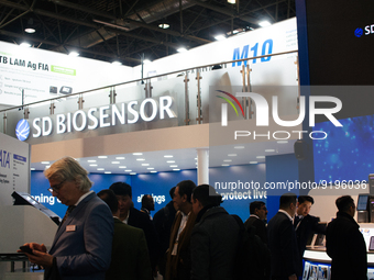 general view of the opening day of Medica 2022, a medical technology and health care exhibition in Duesseldorf, Germany on Nov 14, 2022 (