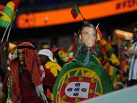 Portugal supporters during the FIFA World Cup Qatar 2022 Group H match between Portugal and Ghana at Stadium 974 on November 24, 2022 in Doh...