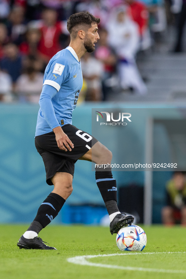 Rodrigo Bentancur  during the World Cup match between Spain v Costa Rica, in Doha, Qatar, on November 23, 2022. 