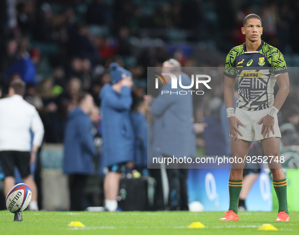  Damian Willemse of South Africa  during Autumn International Series match between England against South Africa at Twickenham stadium, Londo...