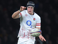  England's Alex Coles  during Autumn International Series match between England against South Africa at Twickenham stadium, London on 26th N...