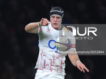  England's Alex Coles  during Autumn International Series match between England against South Africa at Twickenham stadium, London on 26th N...