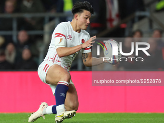  England's Marcus Smith during Autumn International Series match between England against South Africa at Twickenham stadium, London on 26th...