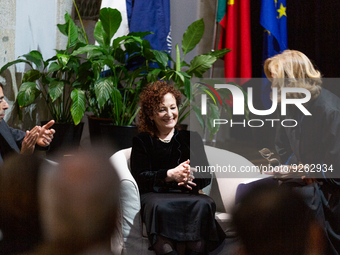 A ceremony awarding the Doctorate Honoris Causa to photographer Nan Goldin at Lusofona University in Porto, Portugal, on November 28, 2022....