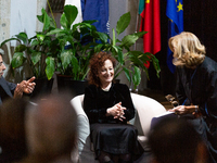 A ceremony awarding the Doctorate Honoris Causa to photographer Nan Goldin at Lusofona University in Porto, Portugal, on November 28, 2022....