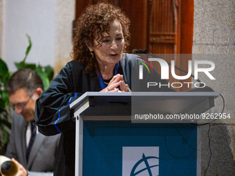 A ceremony awarding the Doctorate Honoris Causa to photographer Nan Goldin at Lusofona University in Porto, Portugal, on November 28, 2022....