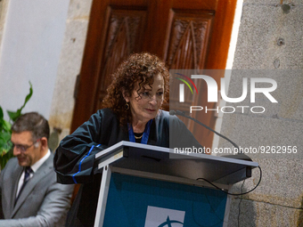 A ceremony awarding the Doctorate Honoris Causa to photographer Nan Goldin at Lusofona University in Porto, Portugal, on November 28, 2022....