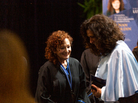 A ceremony awarding the Doctorate Honoris Causa to photographer Nan Goldin at Lusofona University in Porto, Portugal, on November 28, 2022....