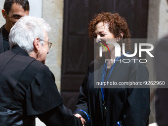 A ceremony awarding the Doctorate Honoris Causa to photographer Nan Goldin at Lusofona University in Porto, Portugal, on November 28, 2022....