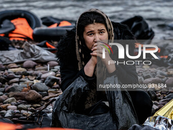  Migrants approach the coast of the northeastern Greek island of Lesbos on Thursday, Nov. 28, 2015. About 5,000 migrants are reaching Europe...