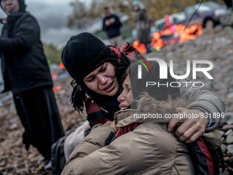  Migrants approach the coast of the northeastern Greek island of Lesbos on Thursday, Nov. 28, 2015. About 5,000 migrants are reaching Europe...