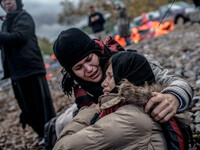  Migrants approach the coast of the northeastern Greek island of Lesbos on Thursday, Nov. 28, 2015. About 5,000 migrants are reaching Europe...