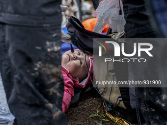  Migrants approach the coast of the northeastern Greek island of Lesbos on Thursday, Nov. 28, 2015. About 5,000 migrants are reaching Europe...