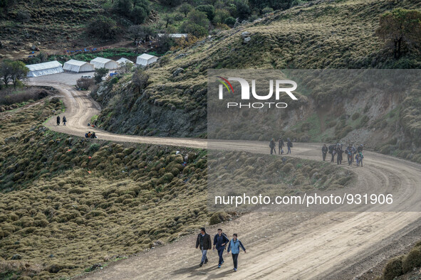  Migrants approach the coast of the northeastern Greek island of Lesbos on Thursday, Nov. 28, 2015. About 5,000 migrants are reaching Europe...