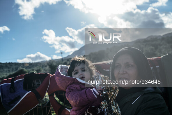  Migrants approach the coast of the northeastern Greek island of Lesbos on Thursday, Nov. 29, 2015. About 5,000 migrants are reaching Europe...