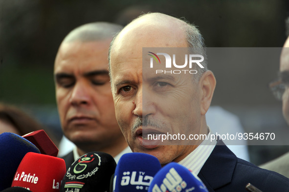 The Algerian Minister of Health, Abdelhak Saihi, visits the Beni Messous hospital, in Algiers, Algeria, December 22, 2022, The digitization...