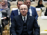 Algerian Prime Minister Aymen Ben Abdelrahman, during the opening of the Third Conference of Ministers of Leaders Responsible for Technical...