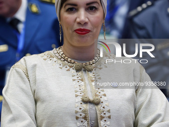 The Minister of Culture and the Arts, Soraya Mouloudji, during the opening of the work of the Third Conference of Ministers of Leaders Respo...