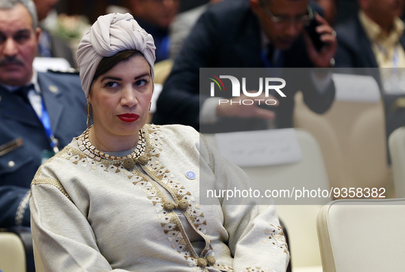 The Minister of Culture and the Arts, Soraya Mouloudji, during the opening of the work of the Third Conference of Ministers of Leaders Respo...