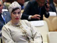 The Minister of Culture and the Arts, Soraya Mouloudji, during the opening of the work of the Third Conference of Ministers of Leaders Respo...