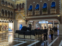 A General view showing The Grand Canal Shoppes on December 29, 2022 in Macau, China. (