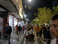 People gather at Malioboro Street during holiday for the end of the year in Yogyakarta, Indonesia on December 30, 2022, as Indonesian Presid...