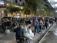 People gather at Malioboro Street during holiday for the end of the year in Yogyakarta, Indonesia on December 30, 2022, as Indonesian Presid...