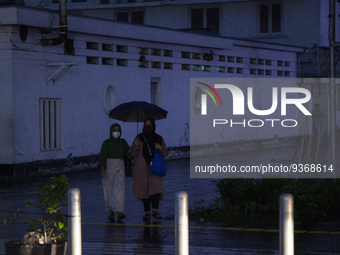 Peoples enjoy their vacation at the the Kota Tua Jakarta (Jakarta Old Town) tourism area during the holiday season, in Jakarta on December 3...