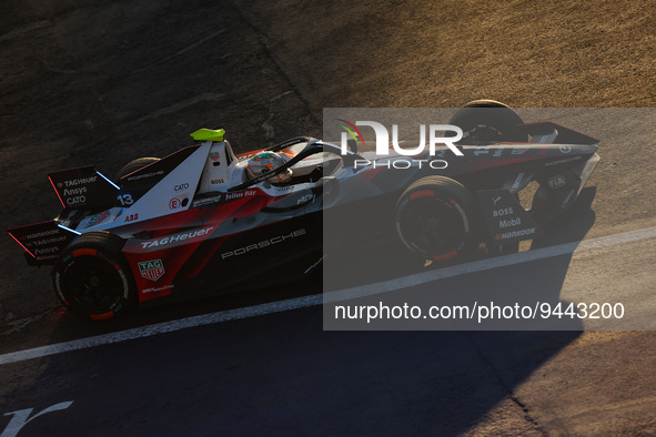 13 DA COSTA Antonio Felix (prt), TAG HAUER Porsche Formula E Team, Porsche 99X Electric, action during the 2023 Mexico City ePrix, 1st meeti...