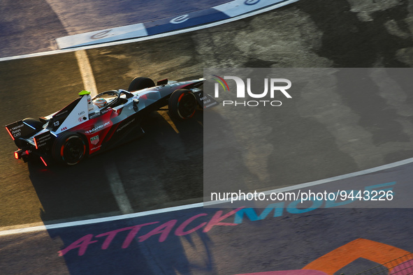 13 DA COSTA Antonio Felix (prt), TAG HAUER Porsche Formula E Team, Porsche 99X Electric, action during the 2023 Mexico City ePrix, 1st meeti...