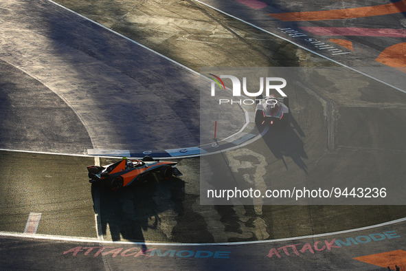 05 HUGHES Jake (gbr), Neom McLaren Formula E Team, Spark-Nissan, Nissan e-4ORCE 04, action during the 2023 Mexico City ePrix, 1st meeting of...