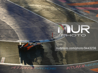 05 HUGHES Jake (gbr), Neom McLaren Formula E Team, Spark-Nissan, Nissan e-4ORCE 04, action during the 2023 Mexico City ePrix, 1st meeting of...