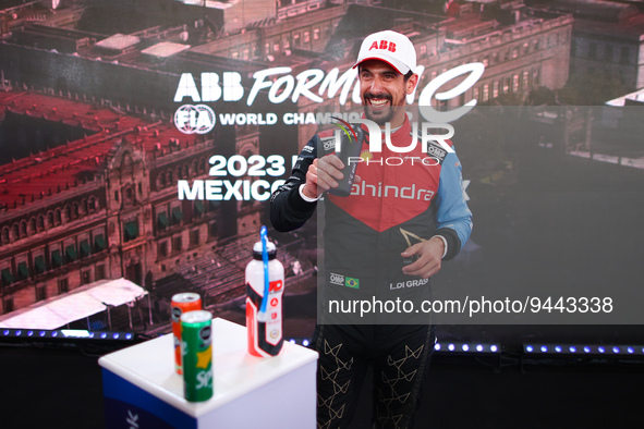 DI GRASSI Lucas (bra), Mahindra Racing, Spark-Mahindra, Mahindra M9-Electro, portrait during the 2023 Mexico City ePrix, 1st meeting of the...