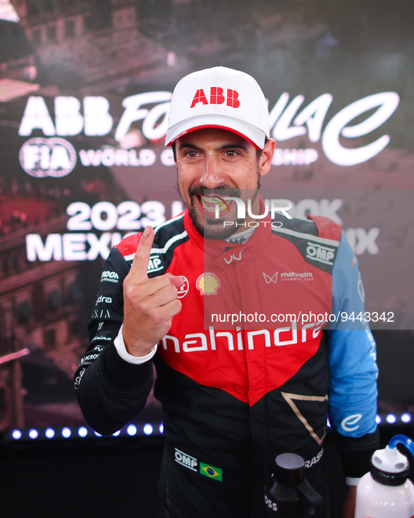 DI GRASSI Lucas (bra), Mahindra Racing, Spark-Mahindra, Mahindra M9-Electro, portrait during the 2023 Mexico City ePrix, 1st meeting of the...