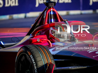 27 DENNIS Jake (gbr), Avalanche Andretti Formula E, Spark-Porsche, Porsche 99X Electric, action during the 2023 Mexico City ePrix, 1st meeti...