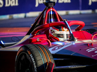 27 DENNIS Jake (gbr), Avalanche Andretti Formula E, Spark-Porsche, Porsche 99X Electric, action during the 2023 Mexico City ePrix, 1st meeti...