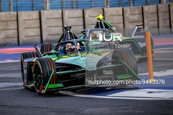 16 BUEMI Sebastien (swi), Envision Racing, Spark-Jaguar, Jaguar I - Time 6, action during the 2023 Mexico City ePrix, 1st meeting of the 202...