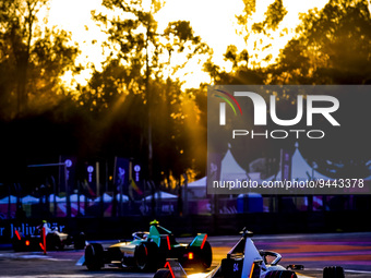 94 WEHRLEIN Pascal (ger), TAG HAUER Porsche Formula E Team, Porsche 99X Electric, action during the 2023 Mexico City ePrix, 1st meeting of t...