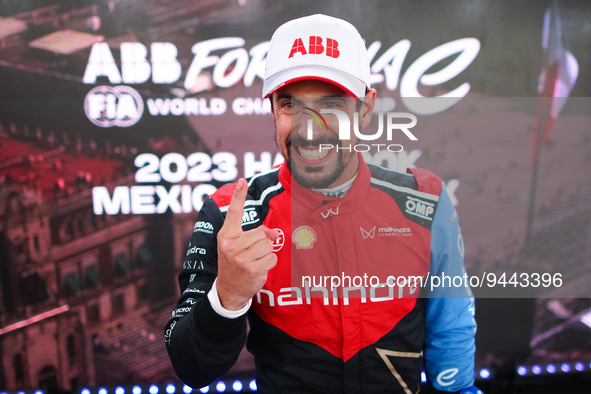 DI GRASSI Lucas (bra), Mahindra Racing, Spark-Mahindra, Mahindra M9-Electro, portrait during the 2023 Mexico City ePrix, 1st meeting of the...