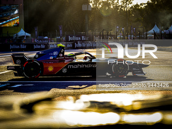 08 ROWLAND Oliver (gbr), Mahindra Racing, Spark-Mahindra, Mahindra M9-Electro, action during the 2023 Mexico City ePrix, 1st meeting of the...