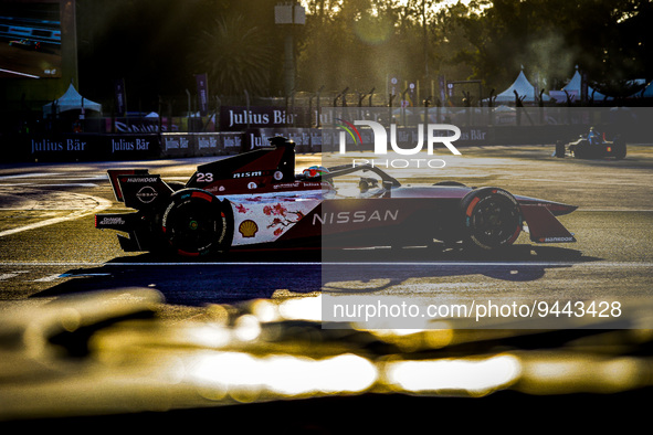 23 FENESTRAZ Sacha (fra), Nissan Formula E Team, Spark-Nissan, Nissan e-4ORCE 04, action during the 2023 Mexico City ePrix, 1st meeting of t...